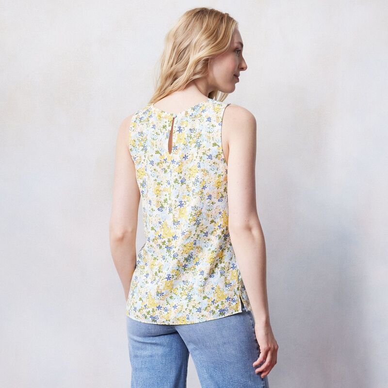 【送料無料】 LC Lauren Conrad レディース シャツ トップス Women's LC Lauren Conrad Scoop-Neck Side Slit Tank Cool Alisa Ditzy
