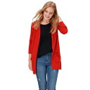 【送料無料】 Ellos レディース ニット・セーター アウター Ellos Women's Plus Size Boyfriend Cardigan Red ...