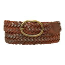 【送料無料】 エディー バウアー レディース ベルト アクセサリー Women's Eddie Bauer 1.15-in. Woven Leather Belt Tan