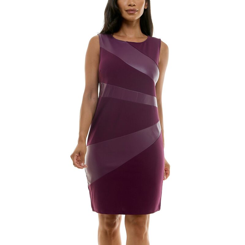 ̵ ˥ʥ쥪ʥ ǥ ԡ ȥåץ Women's Nina Leonard Pleather Panel Dr...