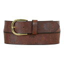 【送料無料】 エディー バウアー レディース ベルト アクセサリー Men's Eddie Bauer 1.25-in. Floral Tooled Leather Belt Tan
