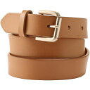 【送料無料】 ランズエンド レディース ベルト アクセサリー Women's Lands' End Classic Leather Belt Cognac