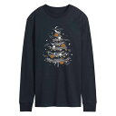 【送料無料】 ライセンス キャラクター メンズ Tシャツ トップス Men's Halloween Christmas Tree Tee Navy