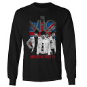 【送料無料】 ライセンス キャラクター メンズ Tシャツ トップス Men's The Who American Tour 76 Long Sleeve Tee Black(4)