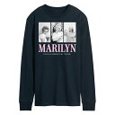 【送料無料】 ライセンス キャラクター メンズ Tシャツ トップス Men's Marilyn Monroe Beautiful Tee Navy(4)
