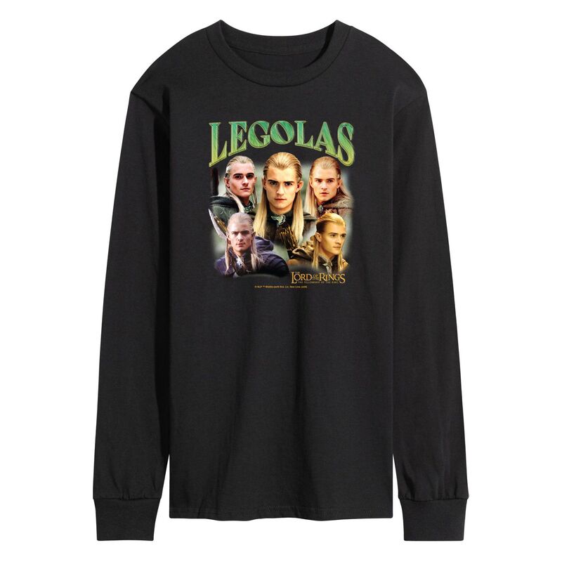ReVida ŷԾŹ㤨̵֡ 饤 饯  T ȥåץ Men's Lord Of The Rings Legolas Long Sleeve Graphic Tee BlackפβǤʤ7,480ߤˤʤޤ