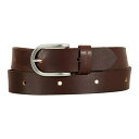 【送料無料】 エディー バウアー レディース ベルト アクセサリー Women's Eddie Bauer 1.25-in. Endless Leather Belt Brown