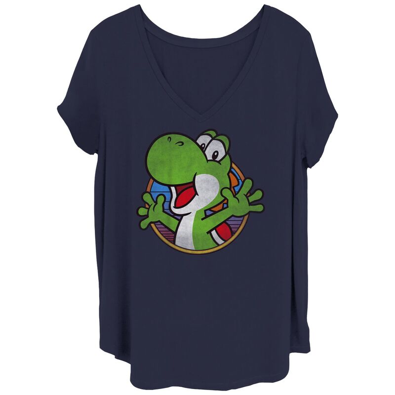 【送料無料】 ライセンス キャラクター レディース Tシャツ トップス Juniors' Plus Size Super Mario ..