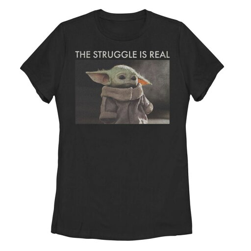 【送料無料】 ライセンス キャラクター レディース Tシャツ トップス Juniors' Star Wars Baby Yoda Meme Tee Black 【送料無料】 ライセンス キャラクター レディース Tシャツ トップス Juniors' Star Wars Baby Yoda Meme Tee Black