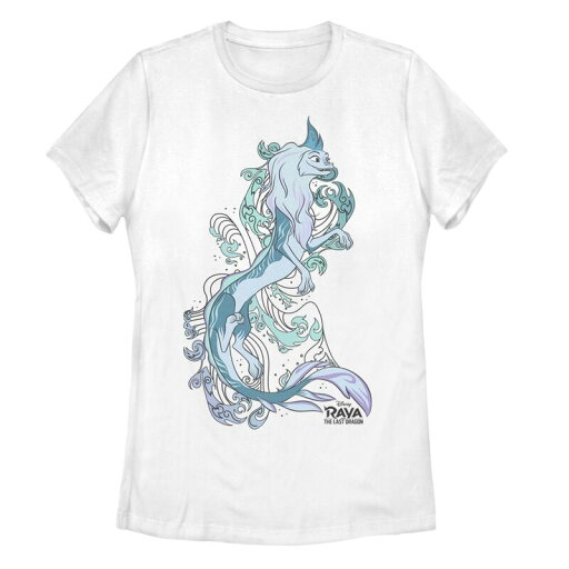 【送料無料】 ライセンス キャラクター レディース Tシャツ トップス Disney's Raya and the Last Dragon Sisu Juniors' Portrait Graphic Tee White 【送料無料】 ライセンス キャラクター レディース Tシャツ トップス Disney's Raya and the Last Dragon Sisu Juniors' Portrait Graphic Tee White