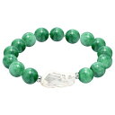 【送料無料】 Aleure Precioso レディース ブレスレット・バングル・アンクレット アクセサリー Aleure Precioso Gemstone & Biwa Cultured Pearl Stretch Bracelet Green Howlite(4)