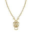 【送料無料】 1928 レディース ネックレス・チョーカー・ペンダントトップ アクセサリー 1928 Angel Pendant Necklace Gold Tone(4)