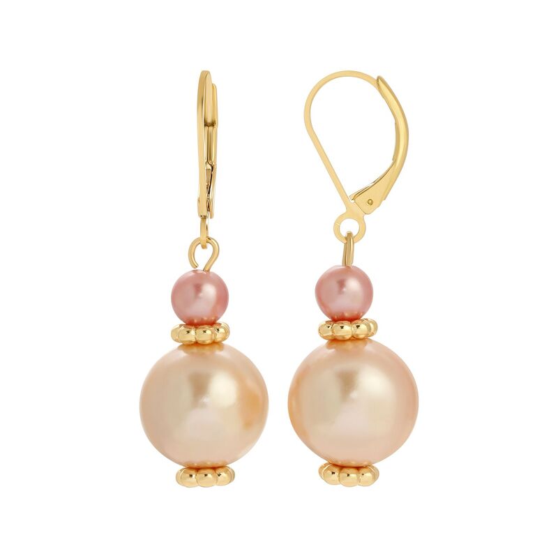 ̵ 1928 ǥ ԥ ꡼ 1928 Pink Pearl Earrings Pink