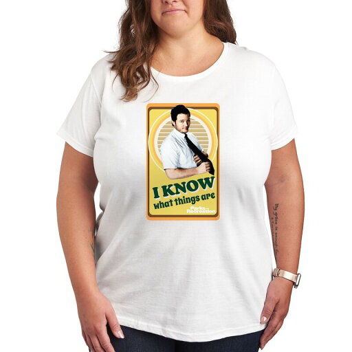 【送料無料】 ライセンス キャラクター レディース Tシャツ トップス Plus Parks and Recreation I Know Graphic Tee White 【送料無料】 ライセンス キャラクター レディース Tシャツ トップス Plus Parks and Recreation I Know Graphic Tee White
