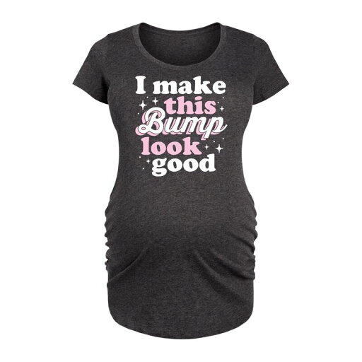 【送料無料】 アンブランデッド レディース Tシャツ トップス Maternity I Make This Bump Look Good Graphic Tee Heather Charcoal 【送料無料】 アンブランデッド レディース Tシャツ トップス Maternity I Make This Bump Look Good Graphic Tee Heather Charcoal