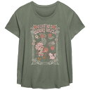 【送料無料】 ライセンス キャラクター レディース Tシャツ トップス Plus Size Strawberry Shortcake I Like You Berry Much Graphic Tee Sage