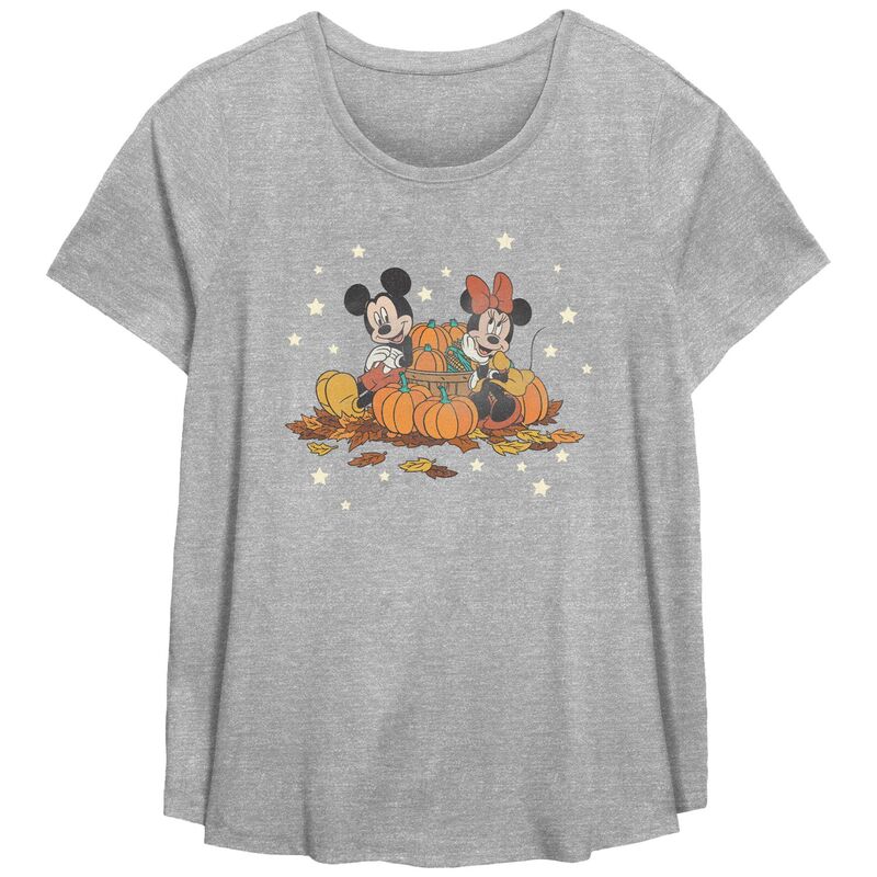 ReVida ŷԾŹ㤨֥ǥˡ ǥ ȥåץ T ץ饹 ٥ եå Disney's Mickey Mouse And Minnie Mouse Pumpkin Harvest Plusize Flowy Graphic Tee Heather Gray 졼פβǤʤ7,980ߤˤʤޤ