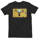 【送料無料】 ライセンス キャラクター メンズ Tシャツ トップス Big & Tall Looney Tunes Daffy Duck Stuck Between Saving Money Meme Tee Black(4)
