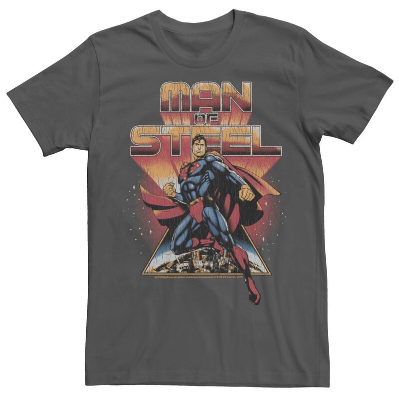 ReVida ŷԾŹ㤨̵֡ 饤 饯  T ȥåץ Men's Superman Steel Man Retro Poster Tee BlackפβǤʤ6,480ߤˤʤޤ
