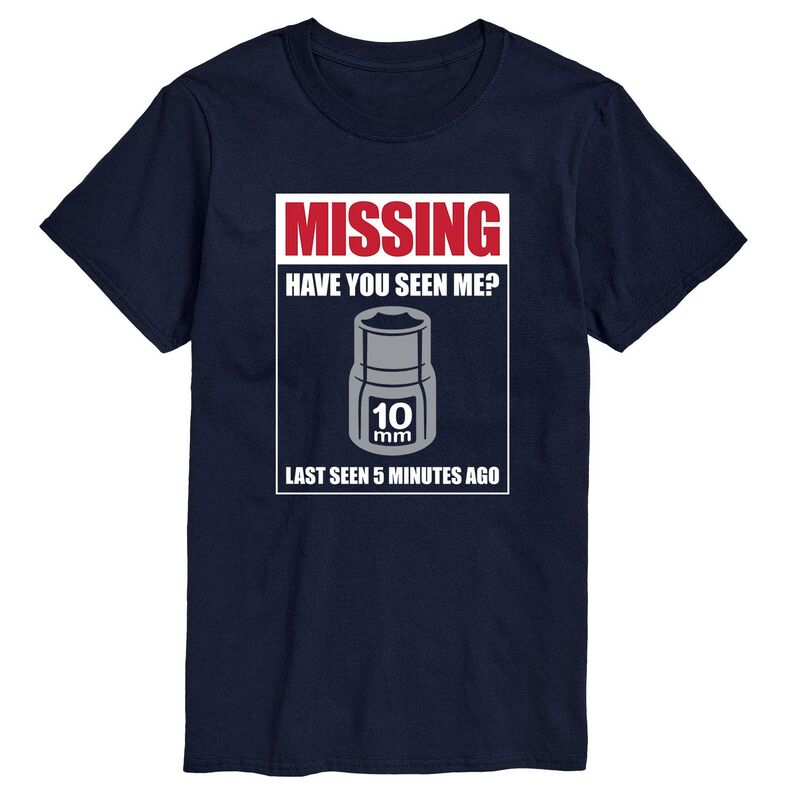 【送料無料】 ライセンス キャラクター メンズ Tシャツ トップス Men's Missing Socket Tee Navy