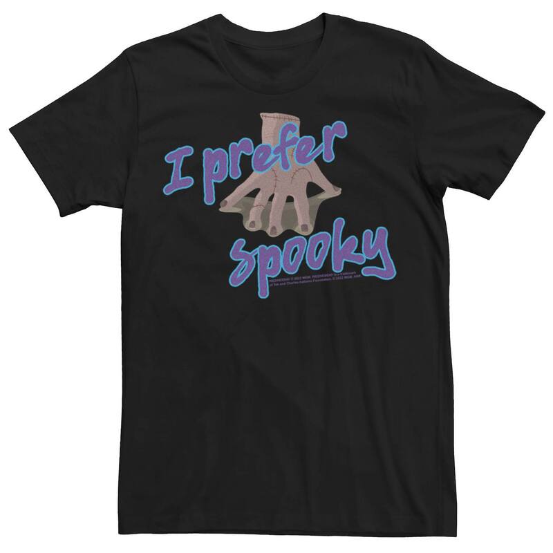【送料無料】 ライセンス キャラクター メンズ Tシャツ トップス Men's Wednesday I Prefer Spooky Tee Black