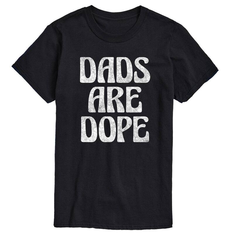 【送料無料】 ライセンス キャラクター メンズ Tシャツ トップス Big & Tall Dads Are Dope Graphic Tee Black
