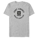 【送料無料】 アンブランデッド メンズ Tシャツ トップス Big & Tall Fort Liberty North Carolina U.S. Army Graphic Tee Athletic Heather