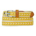 【送料無料】 エディー バウアー レディース ベルト アクセサリー Women's Eddie Bauer 0.8-in. Cascade Woven Belt Dark Marigold