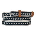 【送料無料】 エディー バウアー レディース ベルト アクセサリー Women's Eddie Bauer 0.8-in. Cascade Woven Belt Navy