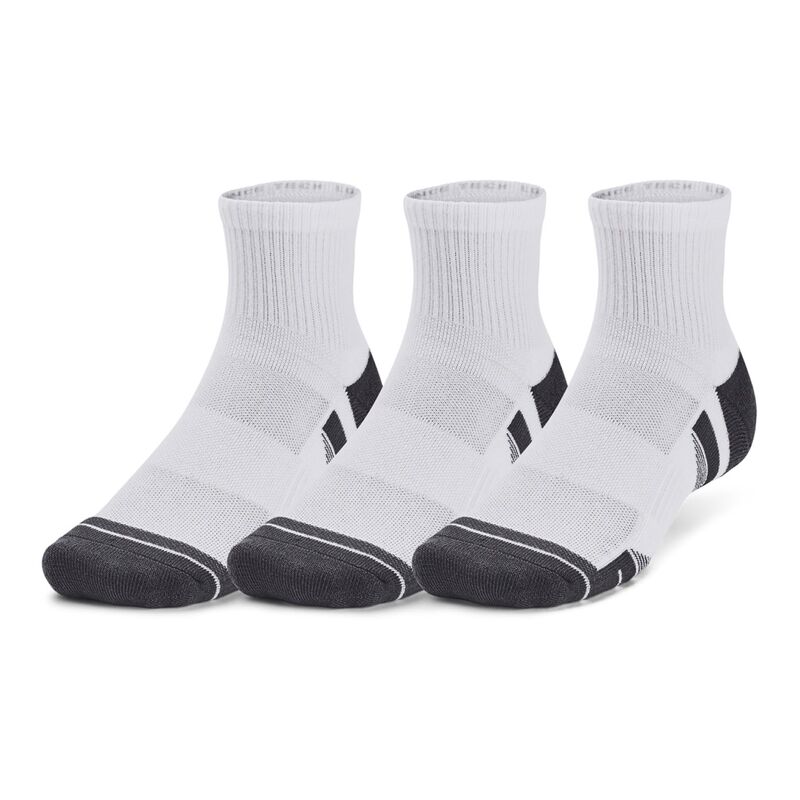 【送料無料】 アンダーアーマー レディース 靴下 アンダーウェア Under Armour Performance Tech 3-Pack Quarter Socks White