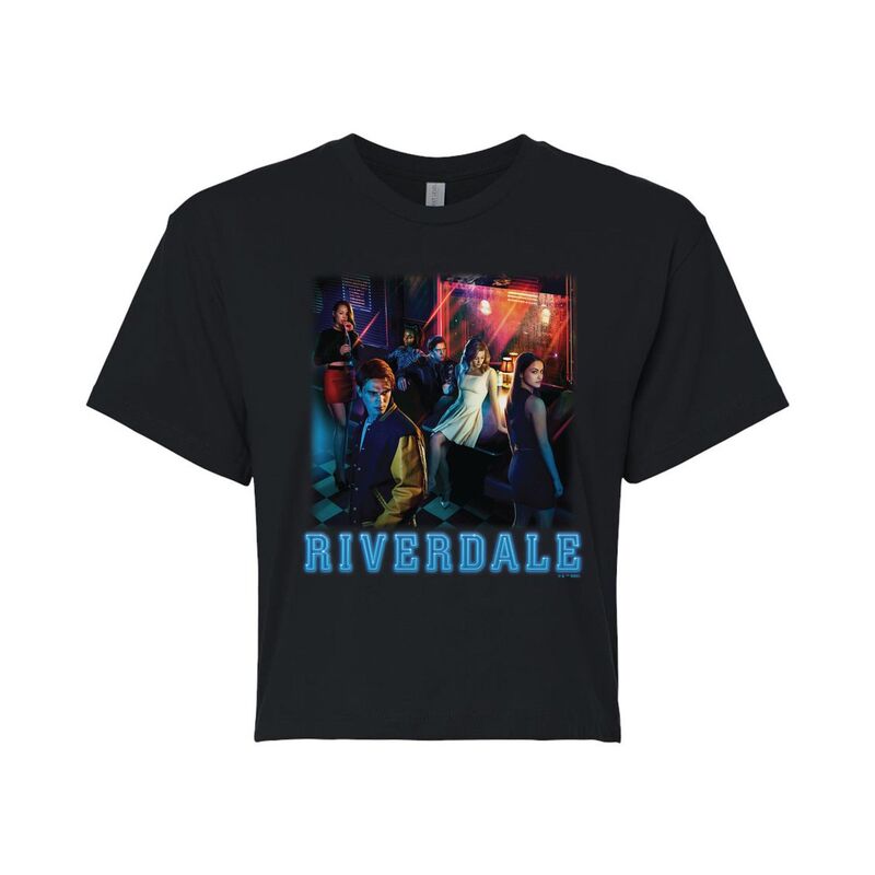 【送料無料】 ライセンス キャラクター レディース Tシャツ トップス Juniors' Riverdale Cropped Tee Black