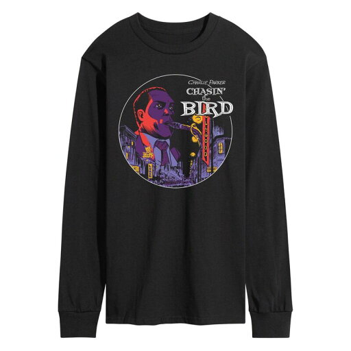【送料無料】 ライセンス キャラクター メンズ Tシャツ トップス Men's Charlie Parker Chasin The Bird Long Sleeve Tee Black 【送料無料】 ライセンス キャラクター メンズ Tシャツ トップス Men's Charlie Parker Chasin The Bird Long Sleeve Tee Black