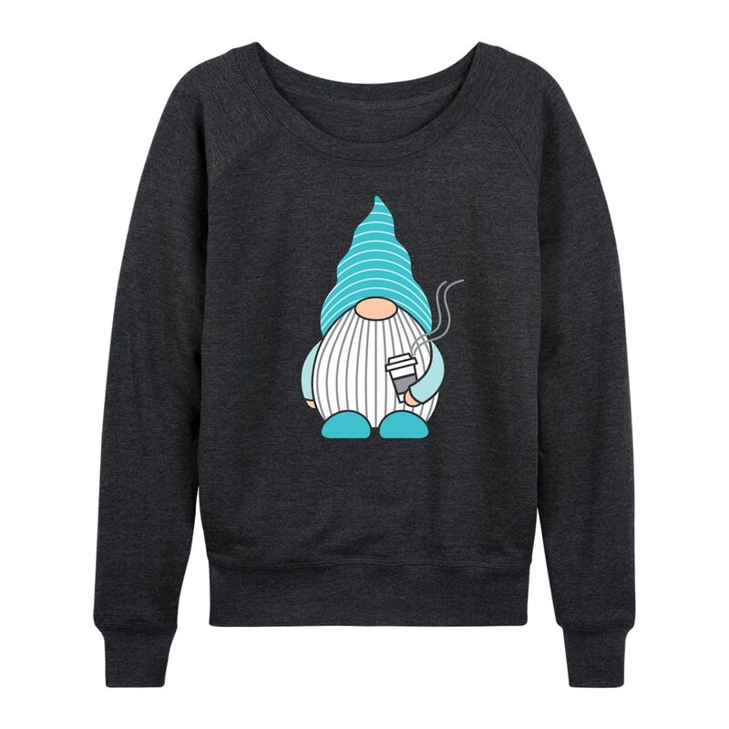 ReVida ŷԾŹ㤨̵֡ 饤 饯 ǥ T ȥåץ Women's Gnome With Coffee Slouchy Graphic Sweatshirt Heather CharcoalפβǤʤ8,480ߤˤʤޤ