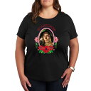 【送料無料】 ライセンス キャラクター レディース Tシャツ トップス Plus Wizard of Oz Scarecrow Graphic Tee Black(4)