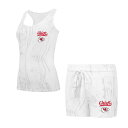 【送料無料】 アンブランデッド レディース ナイトウェア アンダーウェア Women's Concepts Sport Kansas City Chiefs Quartz Hacci Knit Tank Top & Shorts Sleep Set Chf Beige