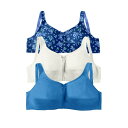 【送料無料】 コンフォート チョイス レディース ブラジャー アンダーウェア Comfort Choice Women's Plus Size 3-pack C...