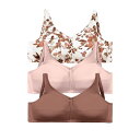 【送料無料】 コンフォート チョイス レディース ブラジャー アンダーウェア Comfort Choice Women's Plus Size 3-pack C...