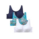 【送料無料】 コンフォート チョイス レディース ブラジャー アンダーウェア Comfort Choice Women's Plus Size 3-pack C...