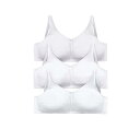 【送料無料】 コンフォート チョイス レディース ブラジャー アンダーウェア Comfort Choice Women's Plus Size 3-pack C...