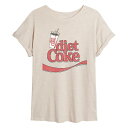 【送料無料】 ライセンス キャラクター レディース Tシャツ トップス Juniors' Diet Coke Drink Diet Coke Oversized Tee Birch