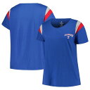 【送料無料】 プロファイル レディース Tシャツ トップス Women's Profile Royal Texas Rangers Plus Size Scoop Neck T-Shirt Rgr Blue