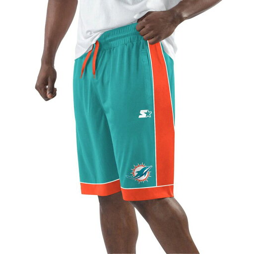 【送料無料】 スターター メンズ ハーフパンツ・ショーツ ボトムス Men's Starter Aqua/Orange Miami Dolphins Fan Favorite Fashion Shorts Dol Turq A 【送料無料】 スターター メンズ ハーフパンツ・ショーツ ボトムス Men's Starter Aqua/Orange Miami Dolphins Fan Favorite Fashion Shorts Dol Turq A