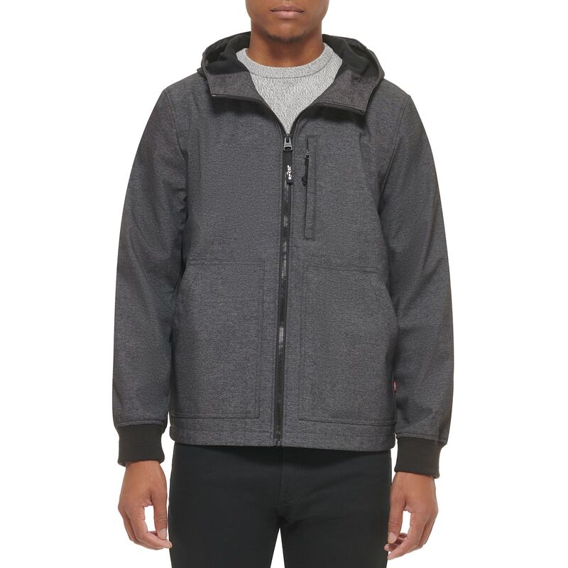 リーバイス メンズ アウター ジャケット・ブルゾン Men's Levi'sR Softshell Hooded Bomber Jacket Graphite グラファイト