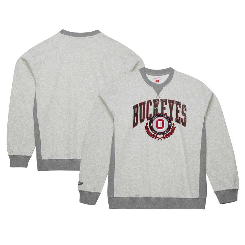 ̵ ߥå&ͥ  T ȥåץ Men's Mitchell & Ness Heather Gray Ohio ...