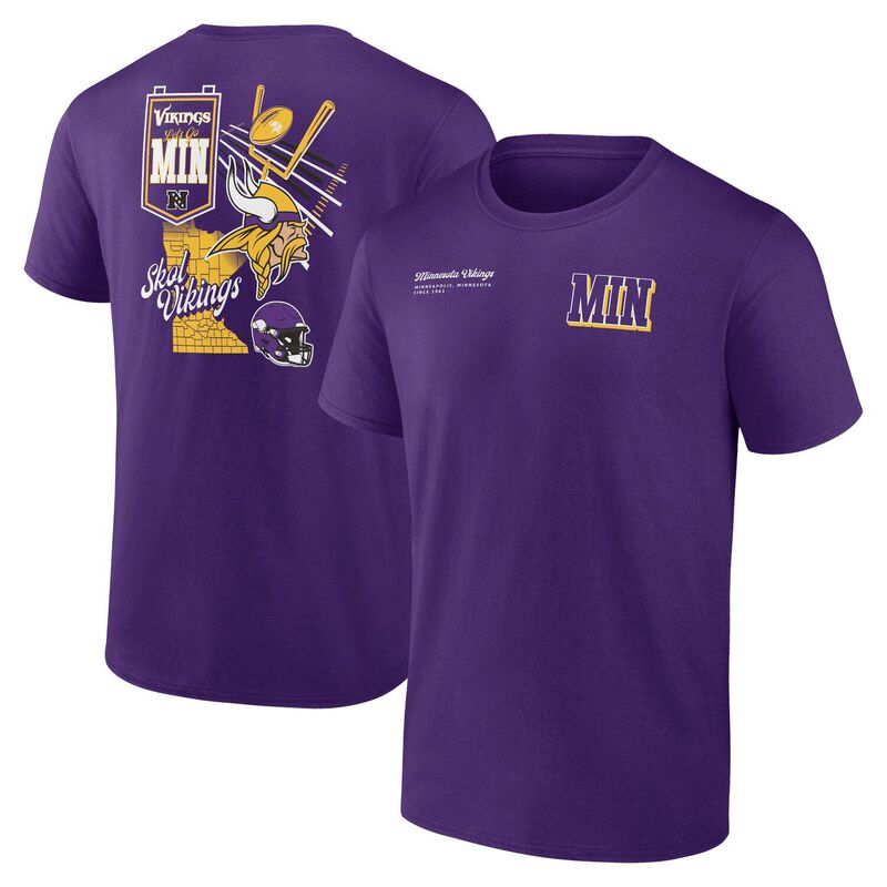 ̵ ֥ǥå  T ȥåץ Men's Fanatics Branded Purple Minnesota ...