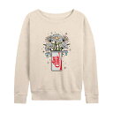 【送料無料】 ライセンス キャラクター レディース Tシャツ トップス Women's Diet Coke Flowers Pulllover Beige