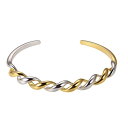 【送料無料】 アンブランデッド レディース ブレスレット・バングル・アンクレット アクセサリー Two-Tone Sterling Silver Twist Cuff Bracelet Two Tone