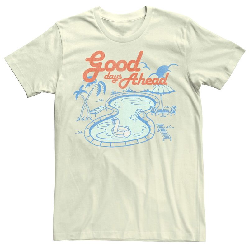 【送料無料】 ライセンス キャラクター メンズ Tシャツ トップス Men's Good Days Ahead Pool Tee Natural