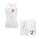 【送料無料】 アンブランデッド レディース ナイトウェア アンダーウェア Women's Concepts Sport Ohio State Buckeyes Quartz Tank Top & Shorts Set Osu Beige
