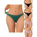 【送料無料】 アレグラ ケー レディース パンツ アンダーウェア 5 Packs Women's Unlined Underwear Satin Invisib...